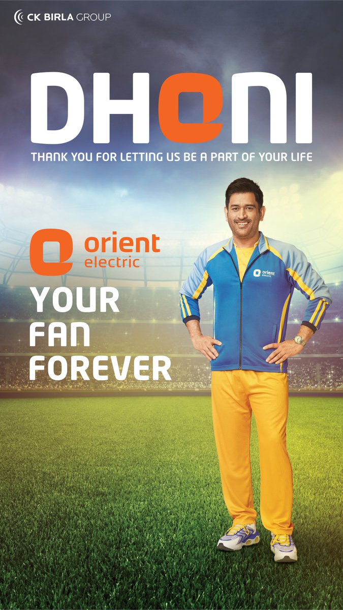 Dhoni’s Favourite Fan Forever #OrientElectric