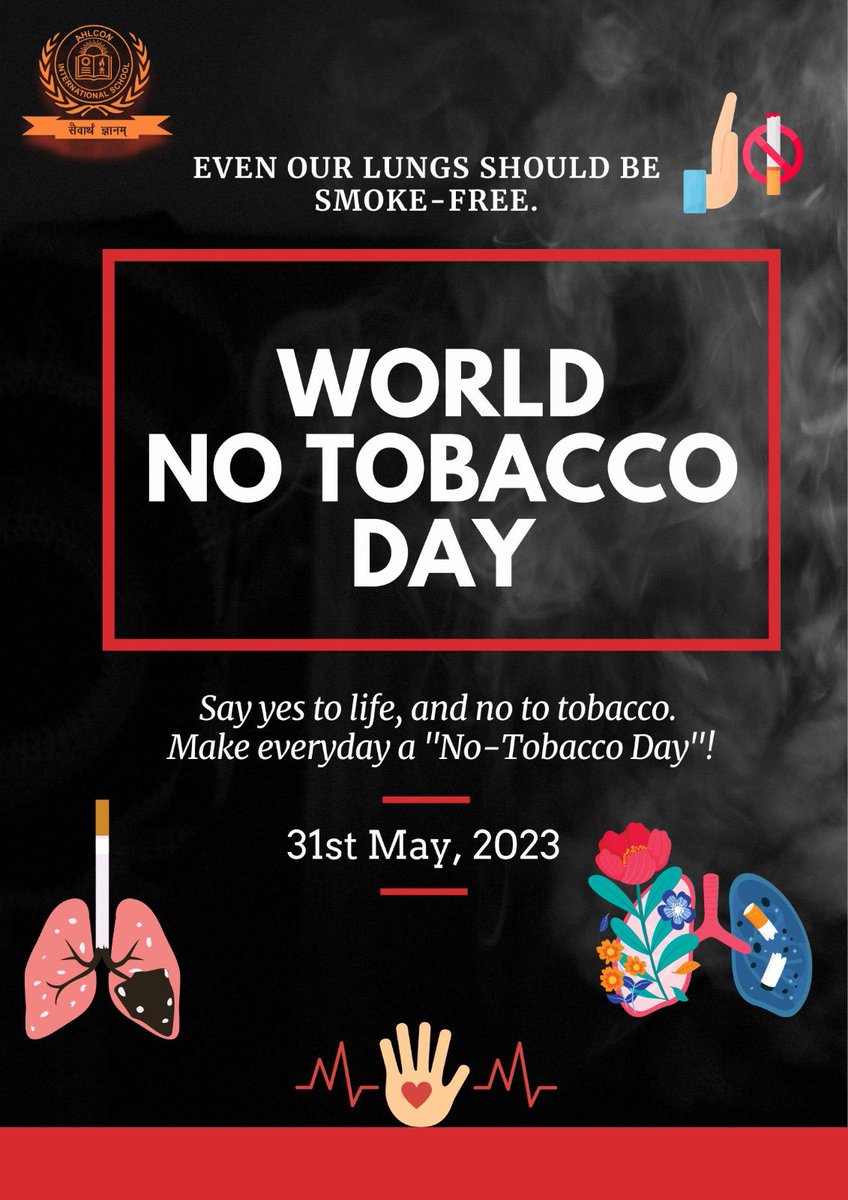 #WorldNoTabaccoDay #HealthyLiving #Sdg3 #goodhealth #Wellbeing