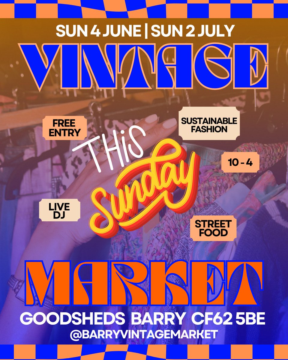 Join us this Sunday for our next Barry Vintage Market at the Goodsheds, Barry! #BarryIsland #Cardiff #CardiffEvents #ShopLocalCardiff #ShopLocalBarry #ValeOfGlamorgan #VintageMarket #VintageEvents #ExploreWales #VisitBarry #VisitWales #Goodsheds #GoodshedsBarry