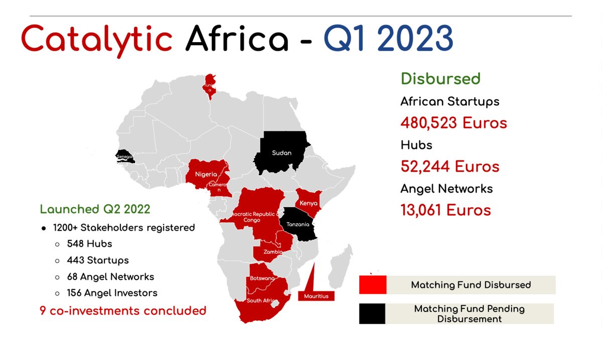 At Catalytic Africa, we do not just benefit start-ups, but also #angelnetworks and #hubs. Find out how networks that have secured matching #investment for startups have also benefited from the fund here catalytic-africa.com

#matchingfund #startupfunding #startups #investing