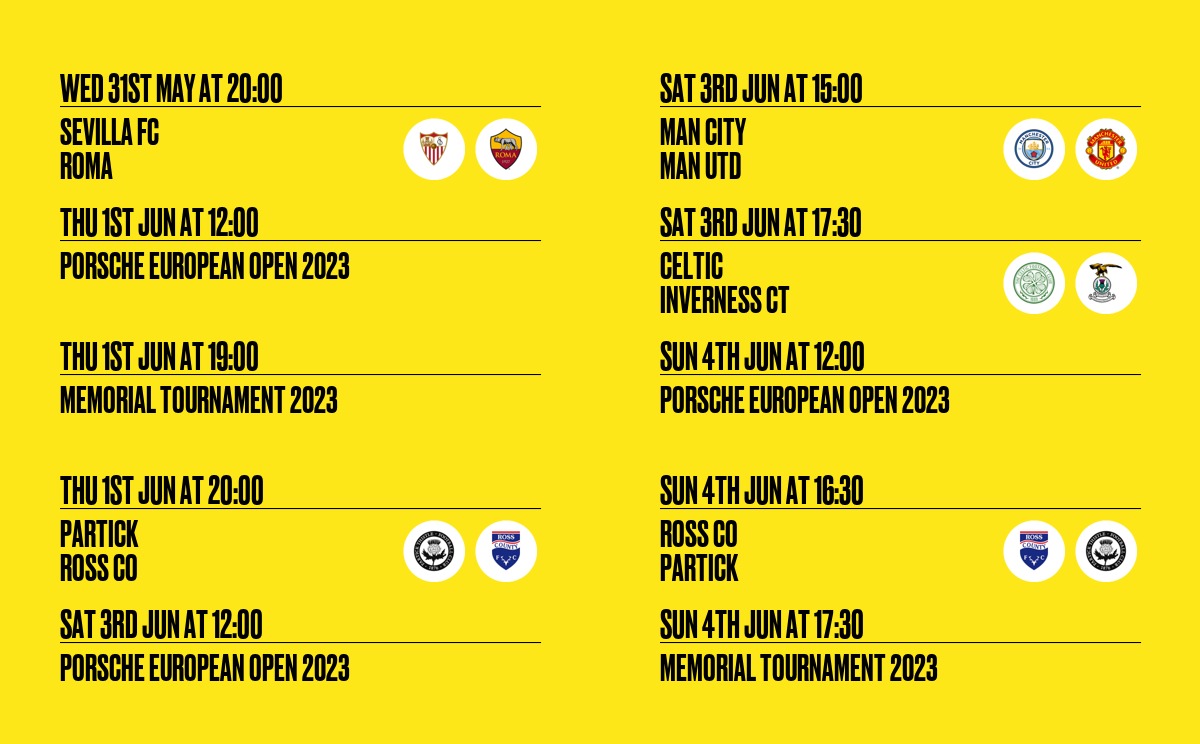 With the football season drawing to a close there's still a few fixtures to complete, the big one this week is FA Cup Final this Saturday 16:30 Man United v Man City! ....we might have to start showing cricket!!!! fanzo.com/en/bar/19447/m…