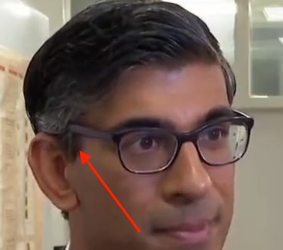 AuthorGerald's tweet image. Why don&apos;t Sunak&apos;s glasses go over his ears like a normal human being?
He really is a #ToryBot - from his short trousers, to his monotonous repetition of his script, and now this.
#RishiSunaksGlasses