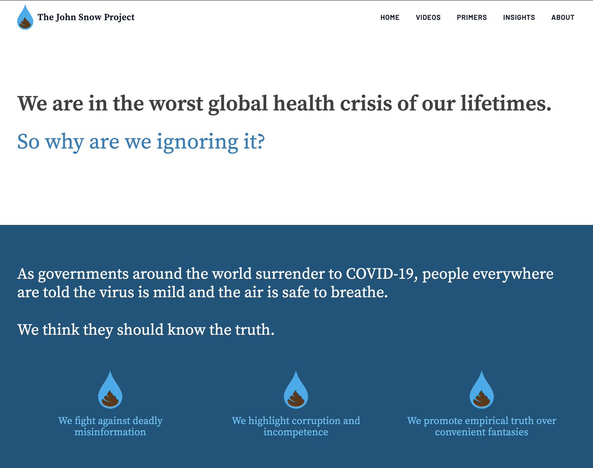 I just want to remind people about the <a href="/JohnSnowProject/">The John Snow Project</a> and what it's about. Please take a look and share our Insights, Primers and videos:

johnsnowproject.org/about/