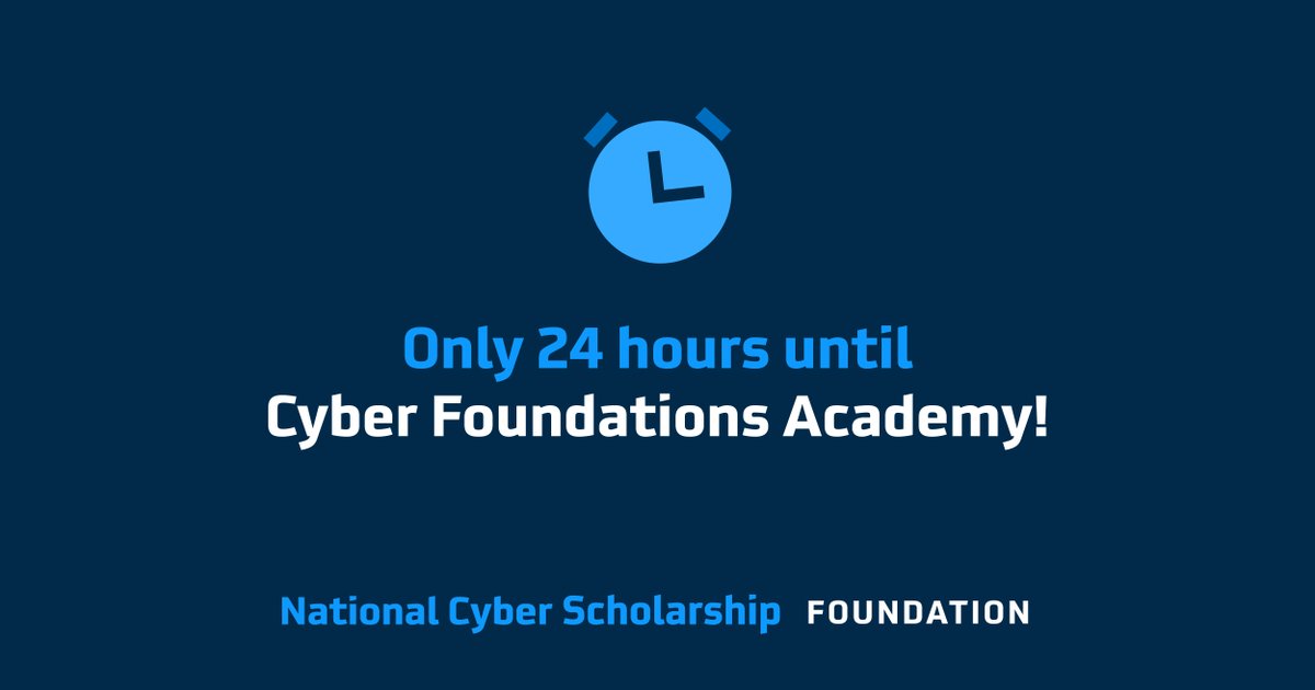 It’s nearly time to skyrocket your cyber knowledge at the Cyber Foundations Academy! 🚀 Keep an eye on your emails for the official invite. 👀 #ncscholar #scholarships #sans #sanstraining