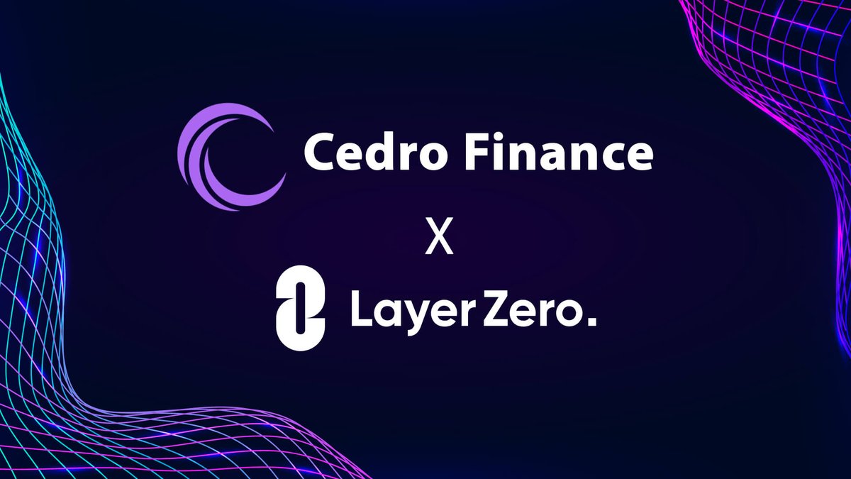 Cedro Finance Incentivized Testnet 💰✅

Powered by LayerZero

- Raised $1.5 Million
- Airdrop is confirmed

Mainnet launch is almost here.

If interested, act fast ⚡