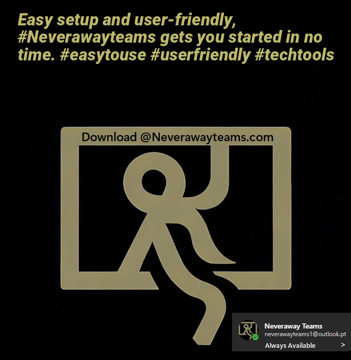 Easy setup and user-friendly, #Neverawayteams gets you started in no time. #easytouse #userfriendly #techtools