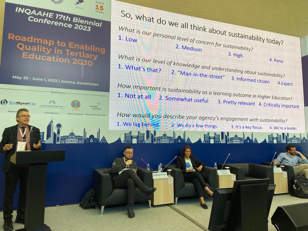 inqaahe's tweet photo. #INQAAHEConference2023 multi-speaker session on sub-theme 4 presented by Dr. Hayfa Jafar, Dr. Scott G. Blair @aiaascK12, Dr. José Luis Mateos-González and Dr. Anna Prades @aqucatalunya.
@IQAA_KZ
@EtecKsa
#KazMunayGas #AstanaDevelopment #KazakhTourism https://t.co/0Gm58ngyVs