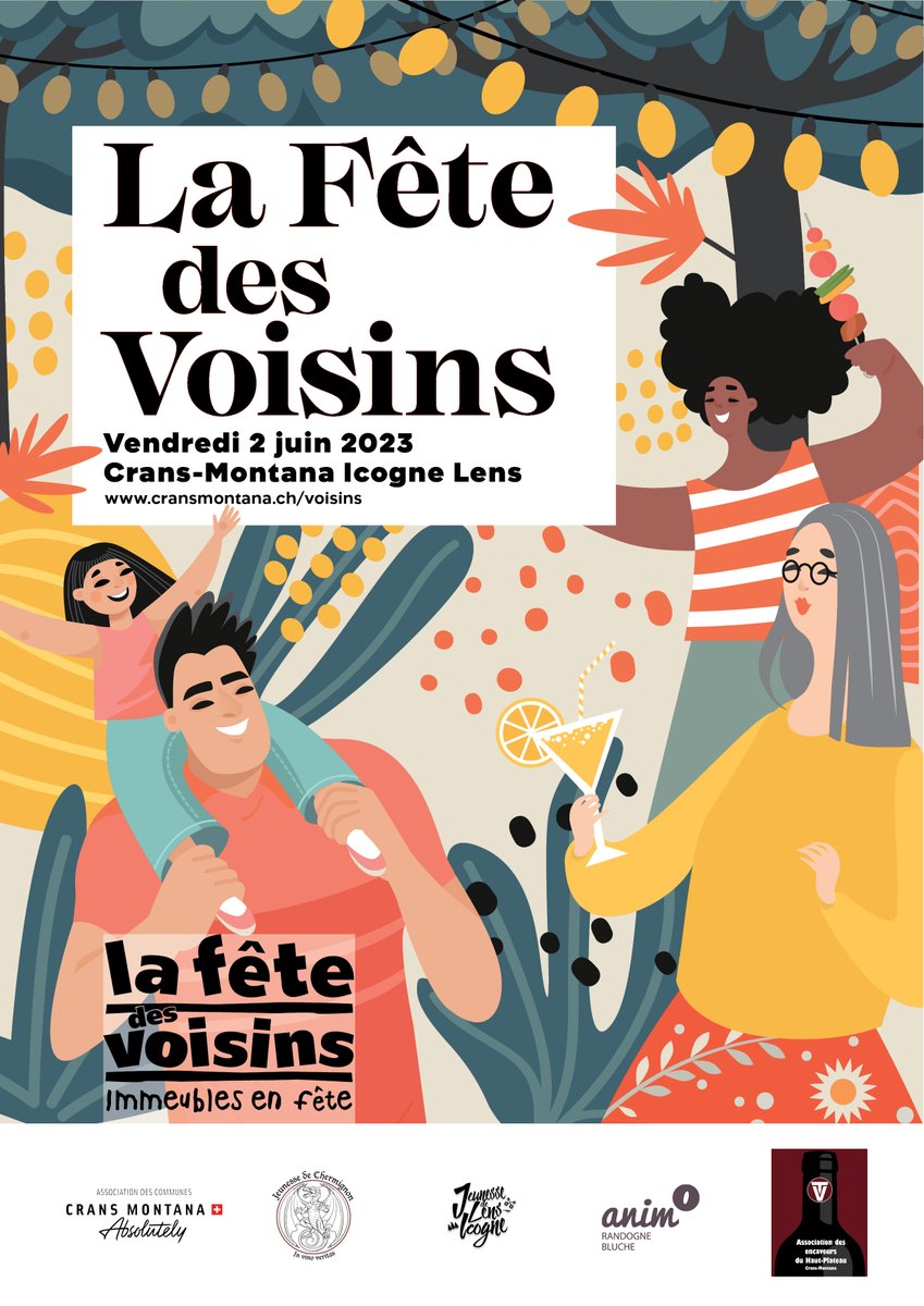 ACCM_Com's tweet photo. C'est ce vendredi dans le district de Sierre et dans les communes de l'ACCM : La fête des voisins.
Vous pouvez déjà aller chercher les sacs d'organisation dans les magasins partenaires.
Informations : https://t.co/5Ps1qx2lJS https://t.co/1QtLIIkGWz