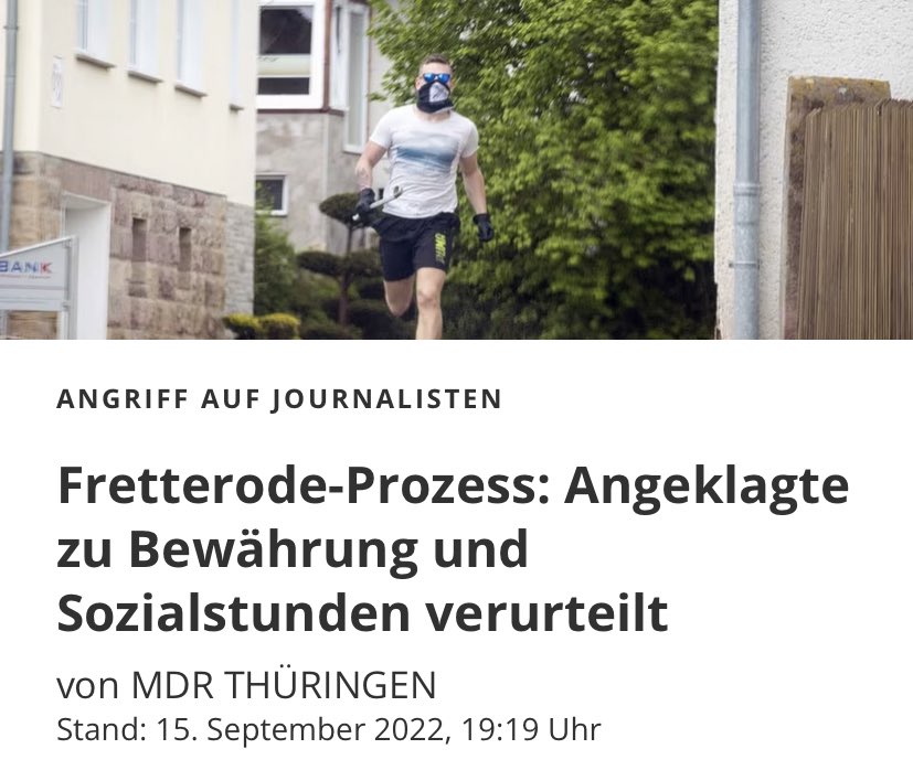 Vor nicht einmal 1 Jahr wurden zwei Neonazis, die zwei Journalisten mit einem Baseballschläger, Messer und Schraubenschlüssel angegriffen haben, gerade einmal zur Bewährung verurteilt.

Das Urteil gegen #LinaE ist eine Farce.