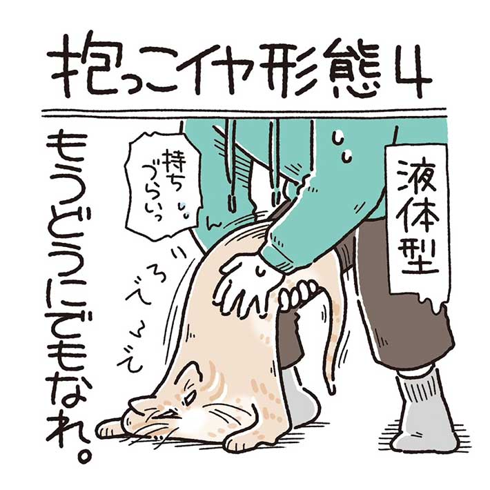 気分によって抱っこを拒む猫 愛らしい姿にキュン不可避!  @grapeejpより