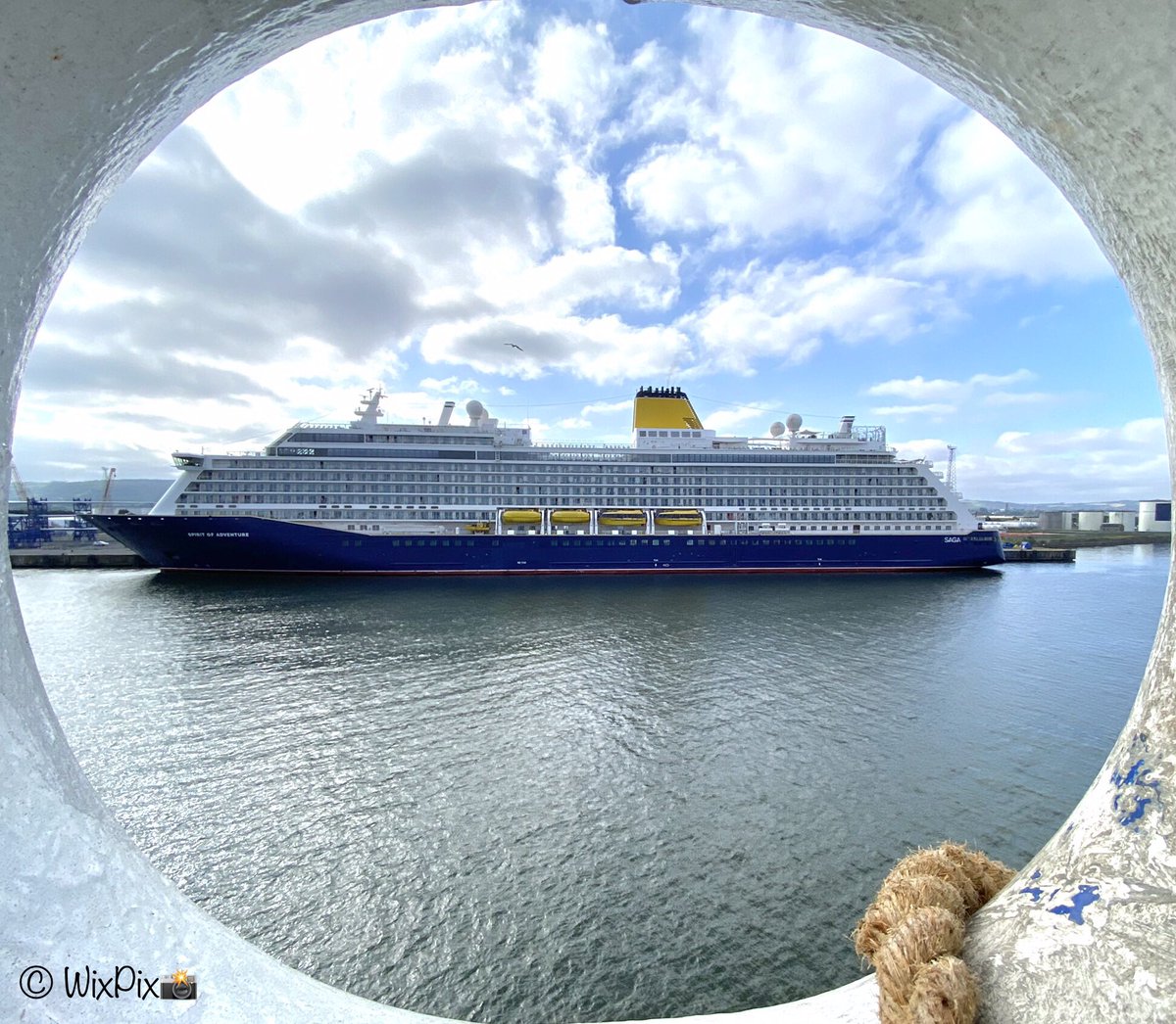 WixpixRob's tweet photo. Welcome to @BelfastHarbour 

#SagaCruise #SpiritOfAdventure

#thruthefairlead 📸 https://t.co/eh1CSkevGH