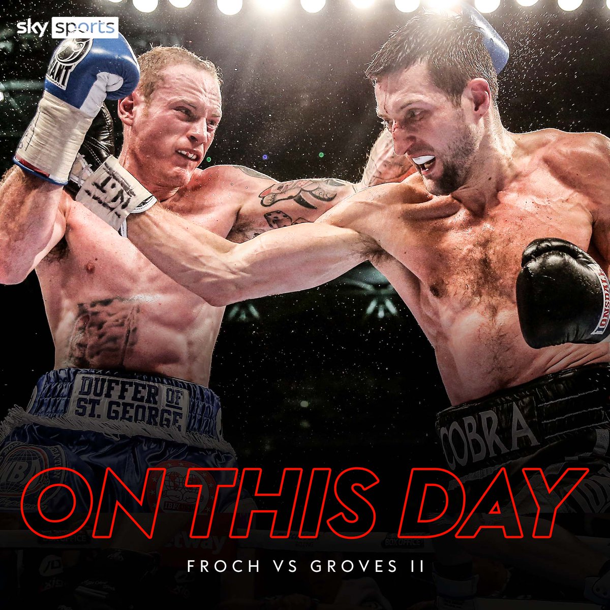 SkySportsBoxing's tweet photo. It's NINE years since the rematch between Carl Froch &amp; George Groves 🔥🏟️ https://t.co/zc4ZfI2MZZ