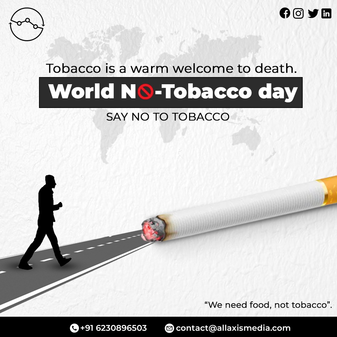 All_Axis_Media's tweet photo. Smoke your worries away,  but not your lungs.
Say no to tobacco.

#world_no_tobacco_day https://t.co/4BYKqil4At