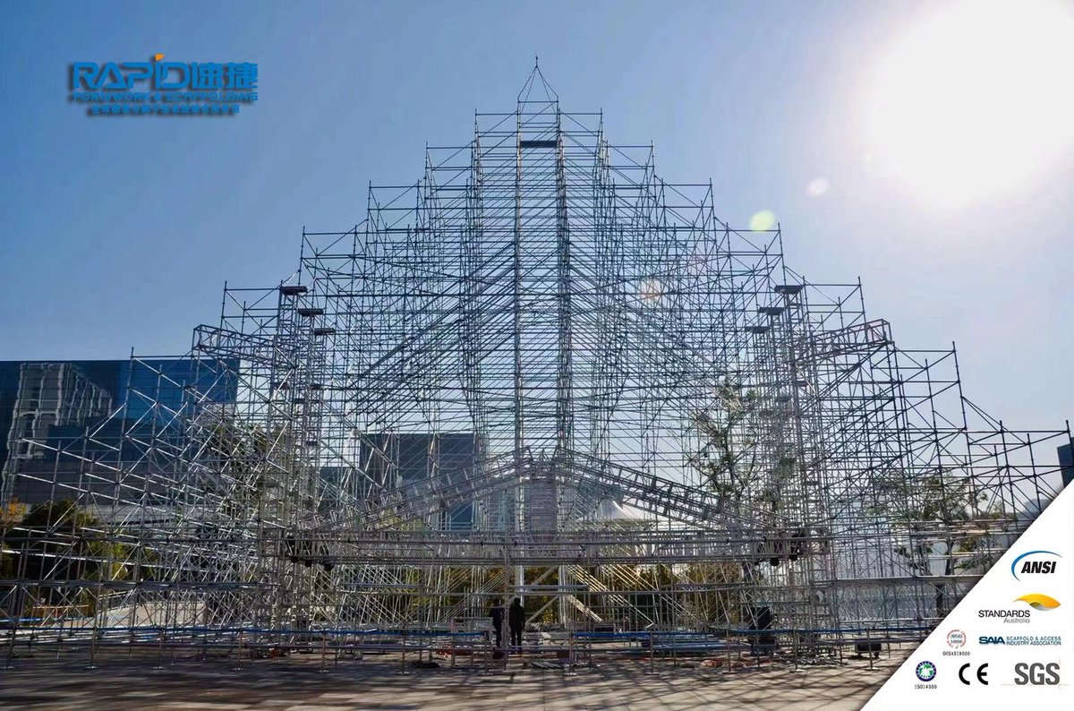 Chinesescaffold's tweet photo. Exploring the endless possibilities with Our Stage scaffolding!

Have you had any experiences with stage scaffolding?  I'd love to hear your stories and thoughts.

Let's share and learn, to uplift our industry even higher!
#RapidScaffolding #Scaffolding #StageScaffolding https://t.co/BQWpn6OIoE