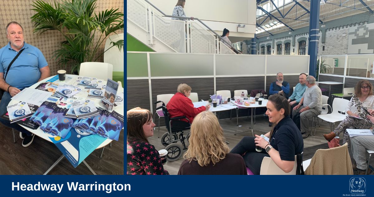 Headway Warrington relaunch! Meetings are on the third Thursday of each month, 11am – 1pm at the Gateway Centre, Sankey Street, Warrington WA1 1SR.  

"We always welcome new members to join us for a chat over a coffee/tea and a cake!"
Find out more: headwaywarrington@yahoo.co.uk