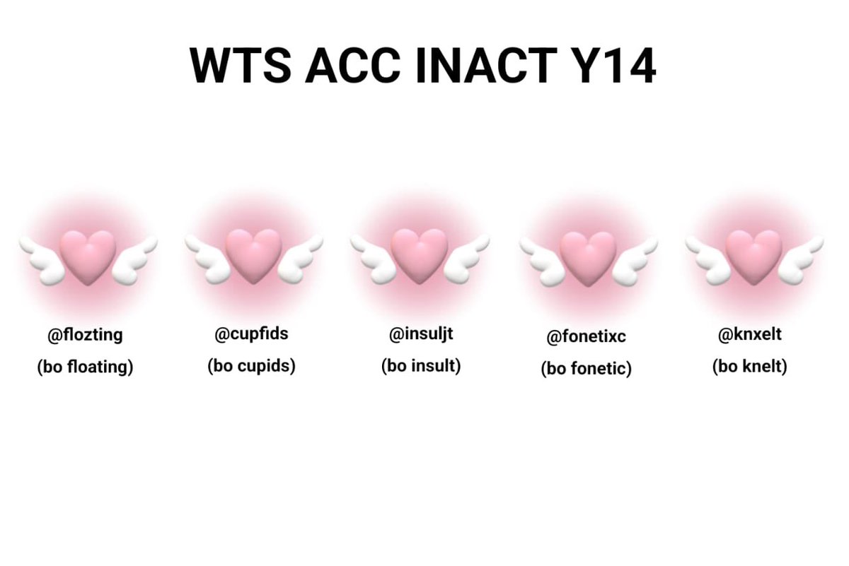 tricdk's tweet photo. @winthear WTS ACC INACT Y14

Ꮺ v email only
Ꮺ sb aman,masuk mt ht
Ꮺ data lengkap
Ꮺ tidak ke L/S/72h

Price : 6000/acc https://t.co/uVDXtfGNil