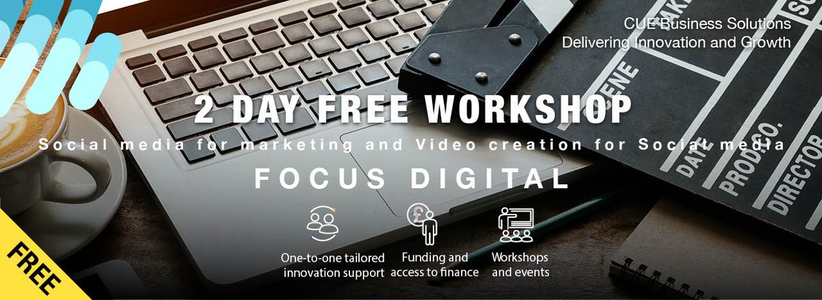 CUSBusiness's tweet photo. Transform your Social Media Marketing and Video Production for Social Media
Free Workshop
15th & 16th June 2023
The Village Hotel, Walsall
https://t.co/5TcNNR4s2l
#FocusDigitalERDF
@CUEBusiness https://t.co/bPl9dkJhxD