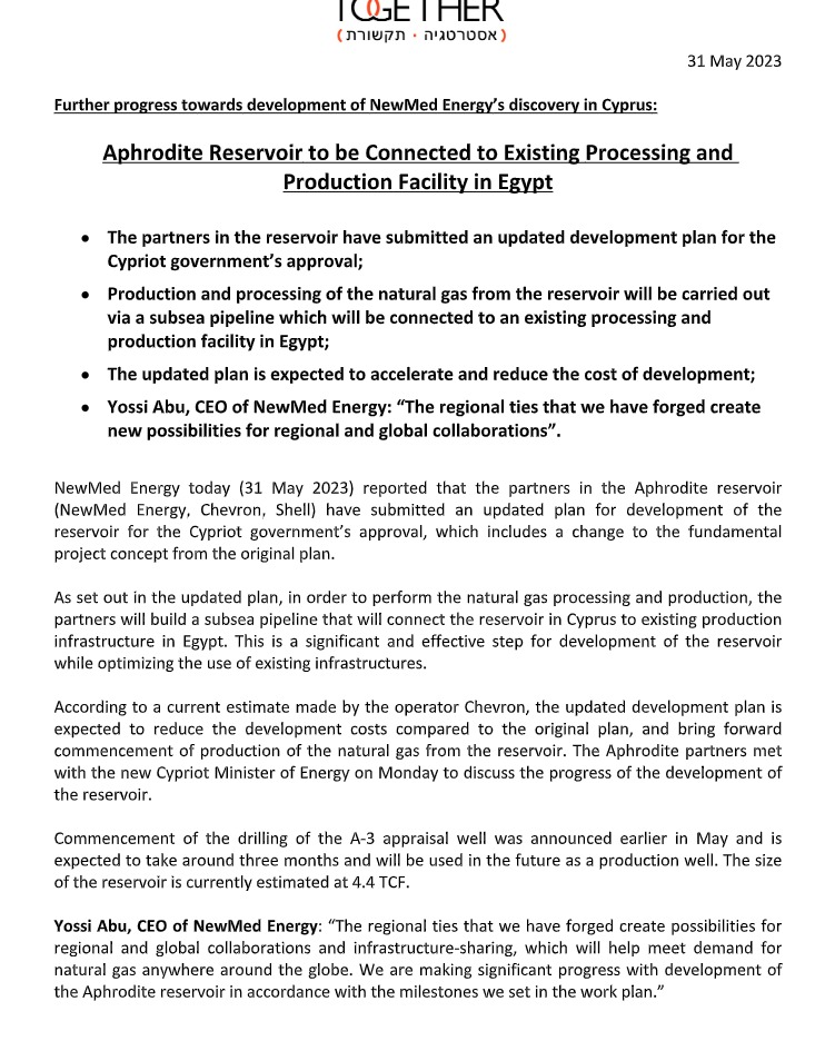 One way to look at this is Christodoulides had intimate knowledge of this as foreign minister in prior govt and ppnstsiou being in industry knew the writing on the wall. they didn't play their cards right to get the partners to the table for a timely rejig of an aphrodite plan!