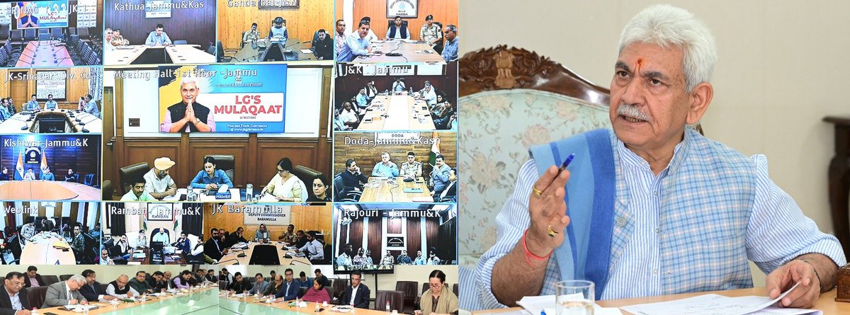 shah_Shakir_011's tweet photo. #Districts to adopt #collaborative_approach across levels of governance for bth #grievance_redressal and public #service_delivery.DCs to monitor and improve performance of departments nd enhance collaboration among different stakeholders for better #citizen_centric governance.LG https://t.co/85lEucI6j3
