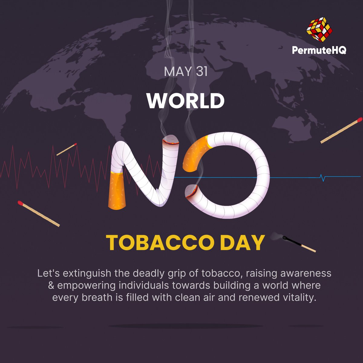 permute_HQ's tweet photo. 🌍 Today, on World No Tobacco Day, we stand united to raise awareness about the devastating impact of tobacco and work towards a smoke-free future. 🚭

#WorldNoTobaccoDay2023 #healthylifestyle #TobaccoFreeIndia #QuitSmoking #SayNoToTobacco https://t.co/KYnqQCPMYH