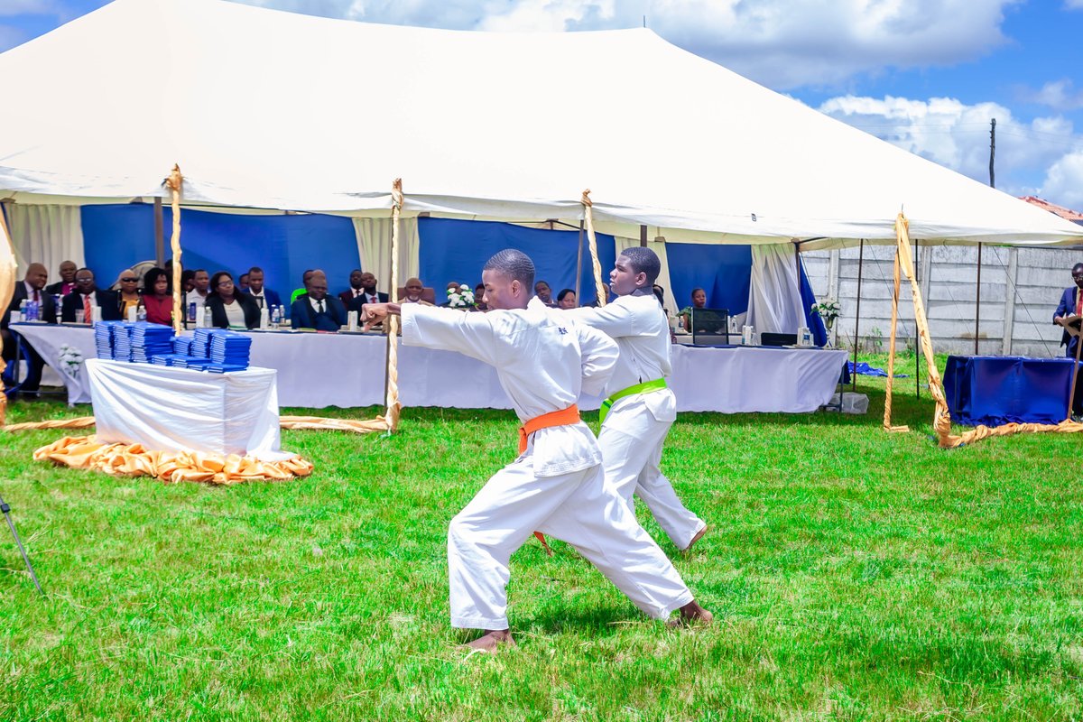 bandpstudycentr's tweet photo. The Taekwondo team gave  a spectacular performance during the Prefects investiture ceremony. https://t.co/vyBeVVRRr9