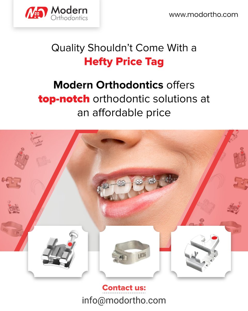 ModOrtho's tweet image. Premium quality without the premium price. Experience excellence without compromising your budget with @modern_ortho.

Visit modortho.com to learn more.

#modernorthodontics #modortho #orthodontics #orthodonticsolutions #orthodonticsupplies #orthodonticproducts