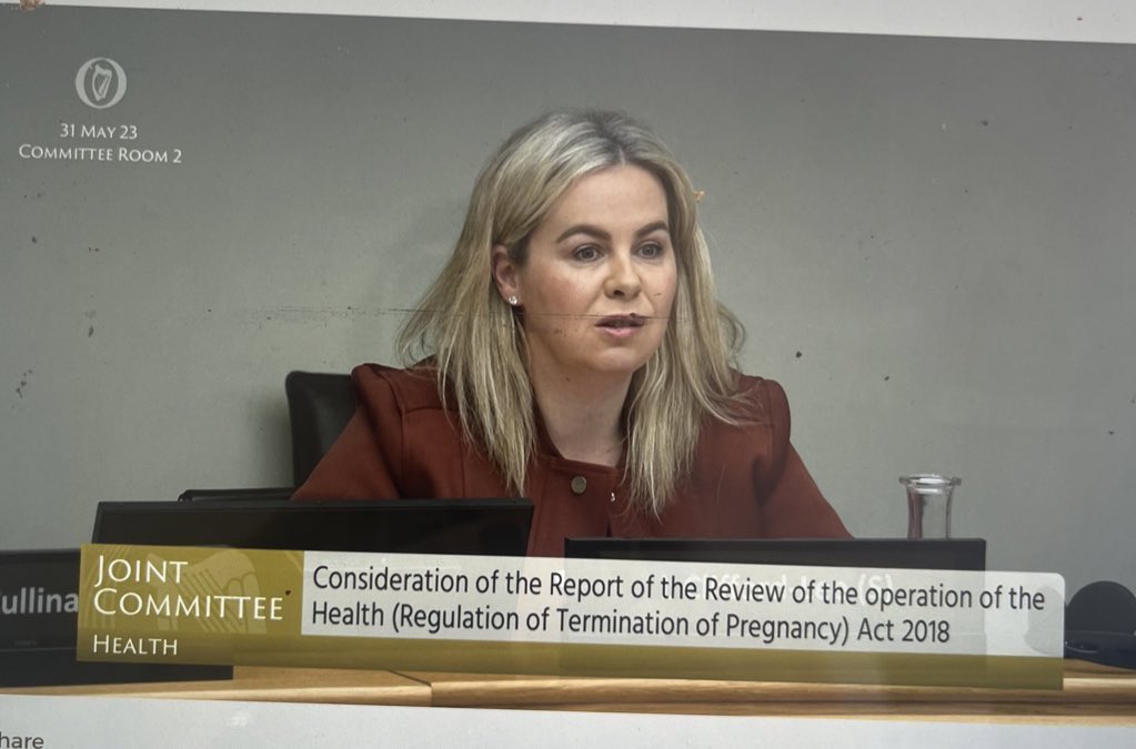 Senator @LorrCliff @fiannafailparty making the excellent point that the 3 days wait is unprecedented in medical care and is not in line with the @WHO guidelines on #abortion 

‘Do you think that a 3 day wait is stigmatising?’ LCL

‘Yes I do’ MOS

#AbortionIsHealthcare