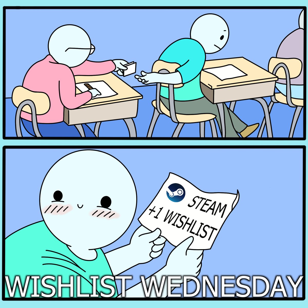 Welcome to another #WishlistWednesday!

Let us see some lovely #IndieGame goodness 🥳

#GameDev #IndieDev #Gaming #Unity3D #UnrealEngine