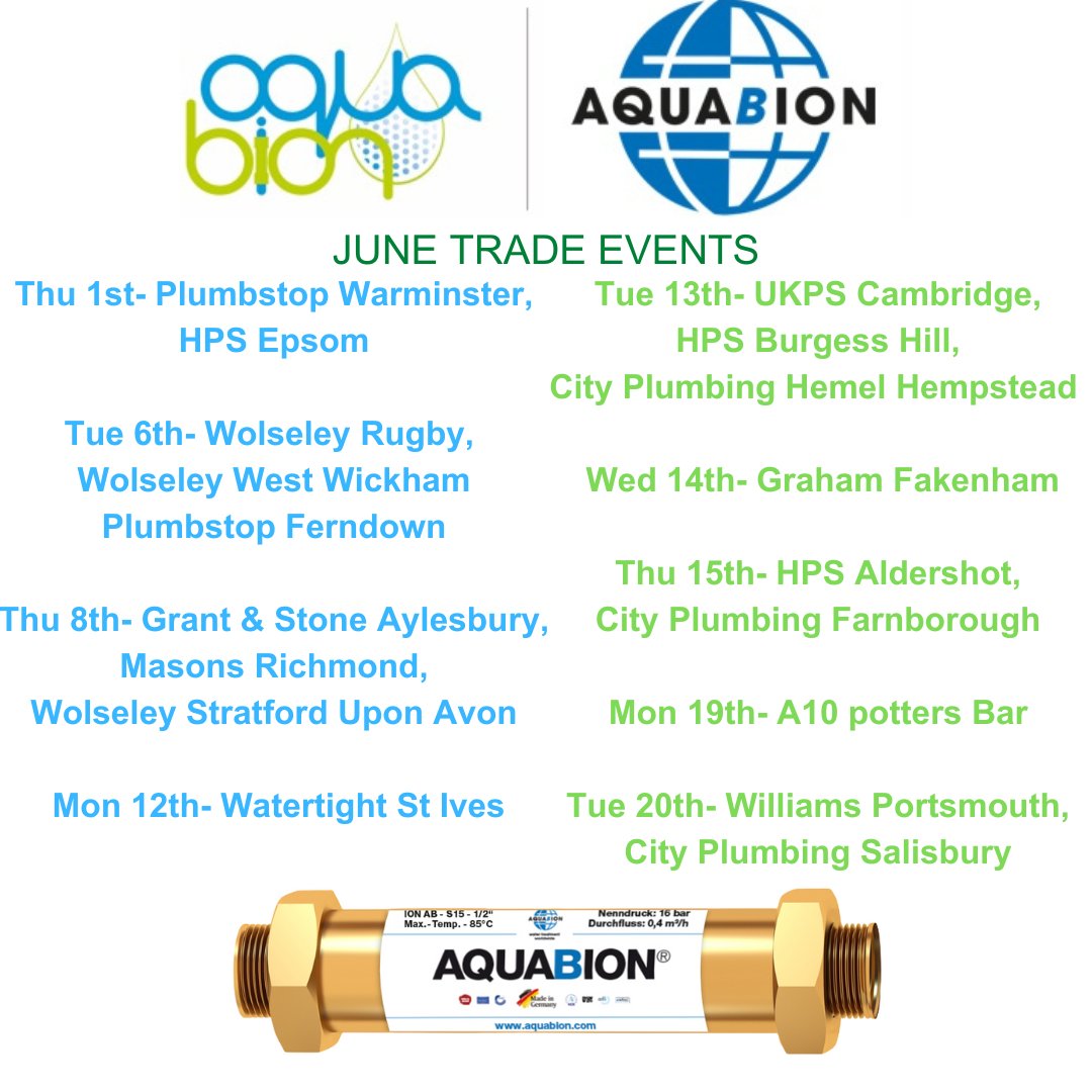 We are looking forward to seeing you at our June breakfast mornings.. #aquabionuk #waterconditioner #breakfastmorning