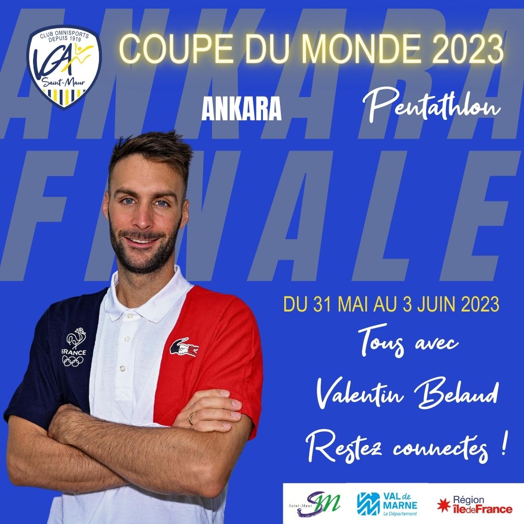 🔵🟡 Tous avec @belaudvalentin pour la finale de la Coupe du Monde d'Ankara ! 
#ModernPentathlon #TeamFrancePenta #WorldCup 
@FFPentathlon