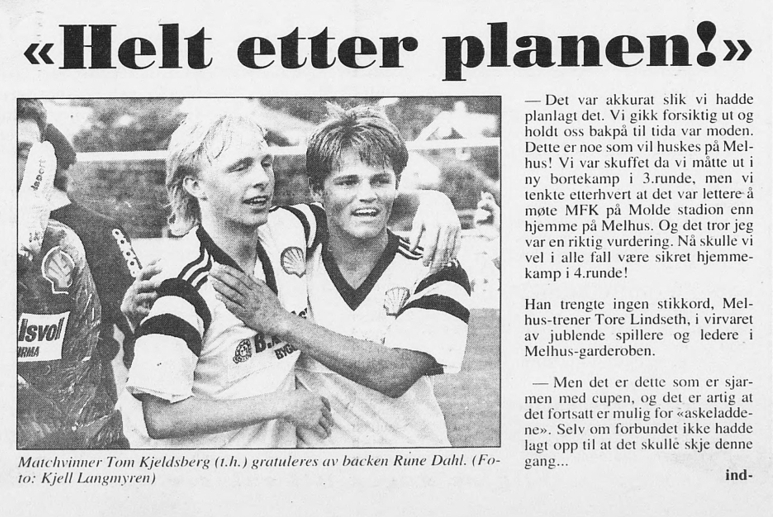 MaartinRB's tweet image. Martin Ødegaard spilte på Melhus i 1992.