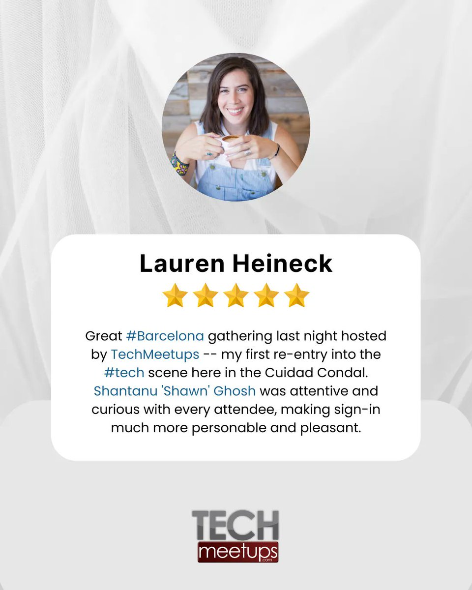🎉 A huge THANK YOU Lauren, for joining us at the #Barcelona Tech Job Fair! 🌟 We're thrilled that you had a fantastic experience and made valuable connections. 🎯 

You can check our testimonials here: buff.ly/3Za2azK ✔️

#BarcelonaTechJobFair #Networking #techmeetups