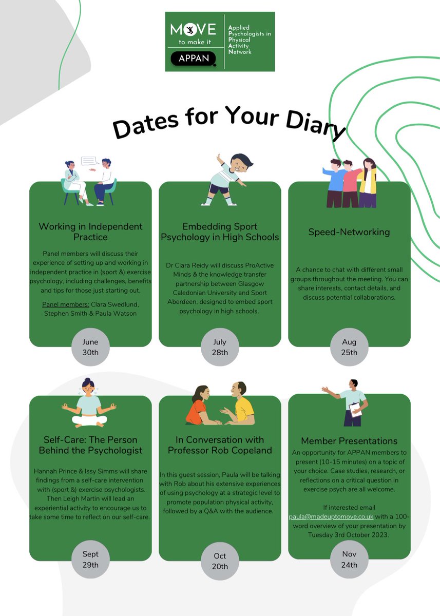 Applied Psychologists in Physical Activity Network tweet media