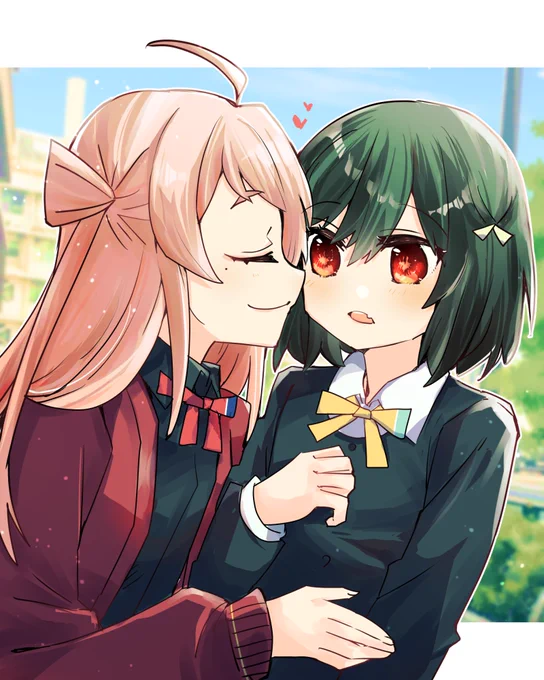 ランジュと栞子さんのときめきほっぺ #ランしお