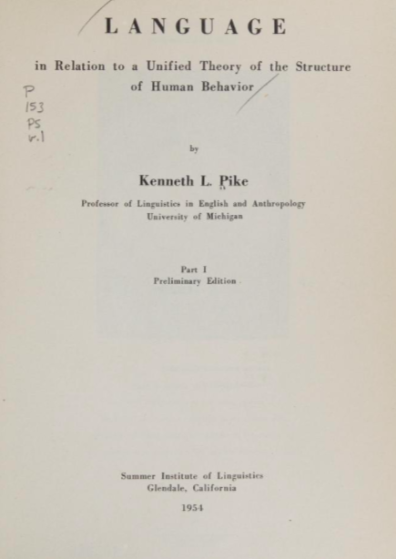 #OTD 111 years ago, Kenneth Lee Pike (1912-2000) was born 🤩 Linguist, anthropologist, long-term president of the Summer Institute of Linguistics, known for distinguishing between the emic and etic approaches to research and for his work on tagmemics.
#LinguisticBirthdays #Histlx