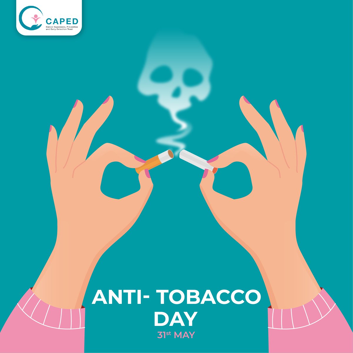 Caped_India's tweet photo. ๐ญ Every year on the 31st of May, World No Tobacco Day is celebrated to raise awareness of the ill effects of Tobacco use on the health of people and the environment.
#WorldNoTobaccoDay #MayForHealth #NationalHealthAwarenessMonth #WomenHealthMonth #SayNoToSmoking #NoSmoking https://t.co/pAbxd7MVtU