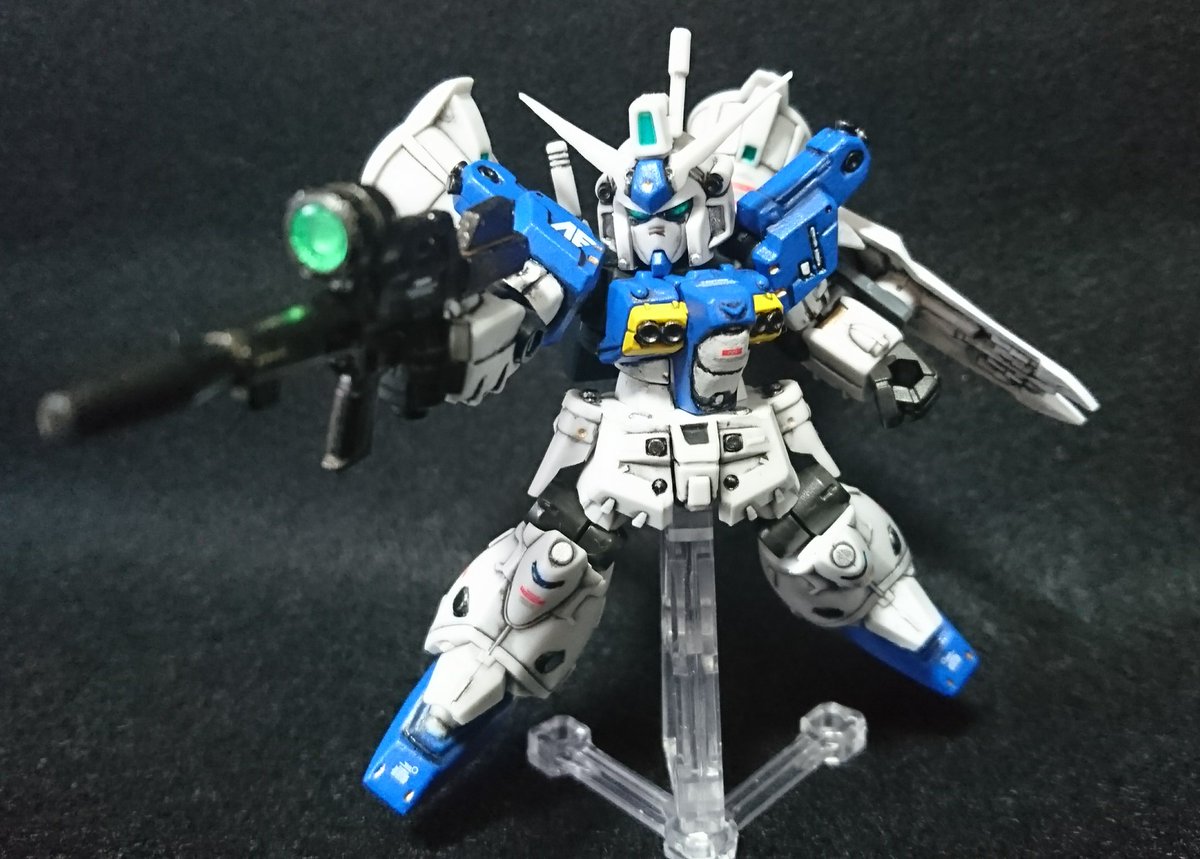 planetmanager93's tweet photo. チマチマ塗ったり加工してたフルバーニアンが完成しました

サーベルグリップをフォースシルエットのそれに変えたり趣味でνのシールド持たせたりしてます

#モビルスーツアンサンブル https://t.co/GjZbgOrMma
