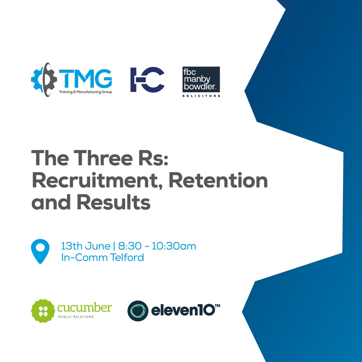 Incomm_training's tweet photo. A highly anticipated event NOT to miss! 👏
The Three Rs: Recruitment, Retention and Results 👇
📍 Tues 13th June - 8:30am - 10:30am at In-Comm Telford
Attend the FREE event 👉 https://t.co/q1kxgdpF5E #TrainingandManufacturingGroup #UKmfg #PRWorkshop #marketingworkshop https://t.co/YCKKA1mEoF