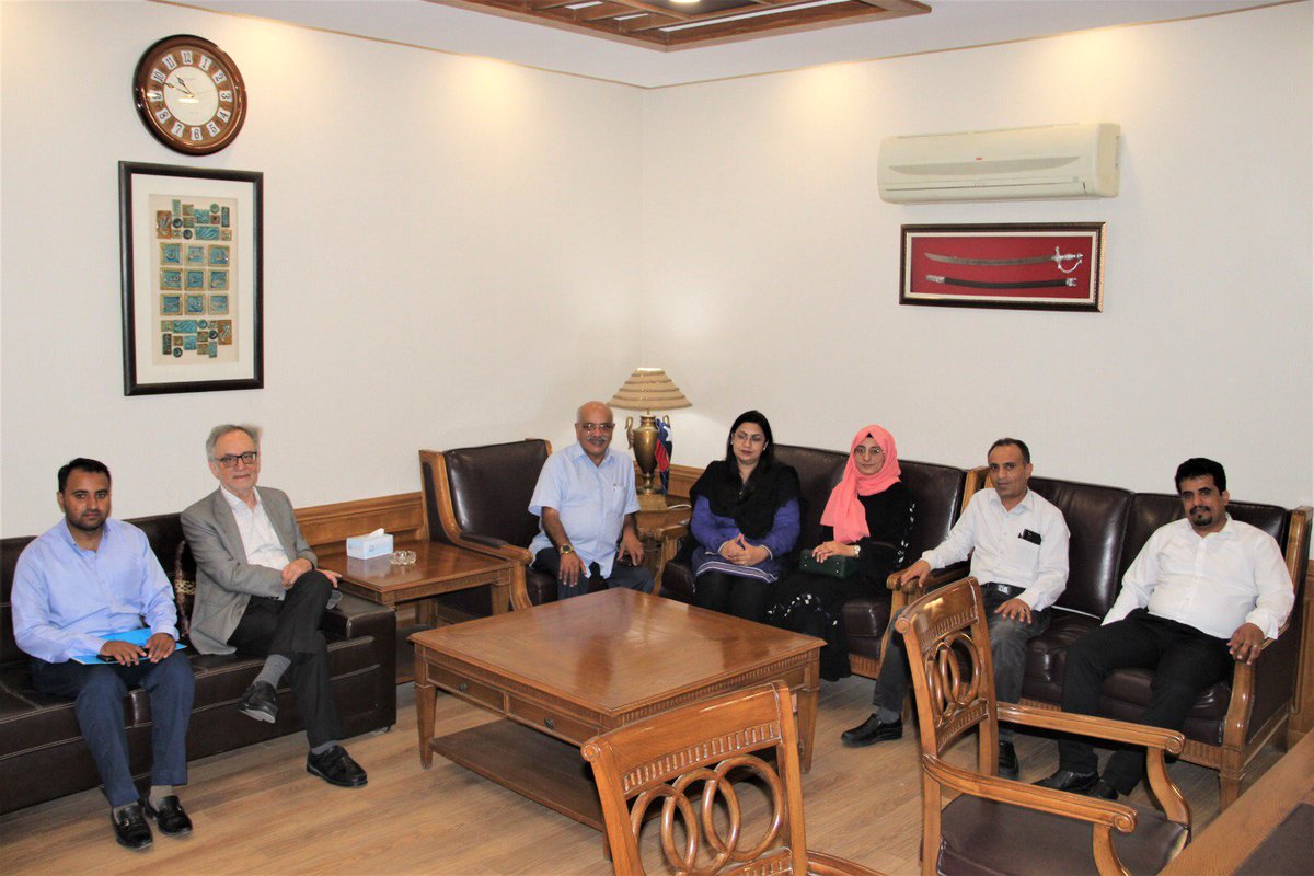 Dow_Uni's tweet photo. Strategic Collaboration Signing ceremony Between Dow University of Health Sciences (DUHS) through its Institute of Biological Biochemical and Pharmaceutical Sciences(IBBPS) And Supreme Board For Drug and Medical Appliances, Ministry of Health And Population, Republic of Yemen. https://t.co/FkqdoE4YJG