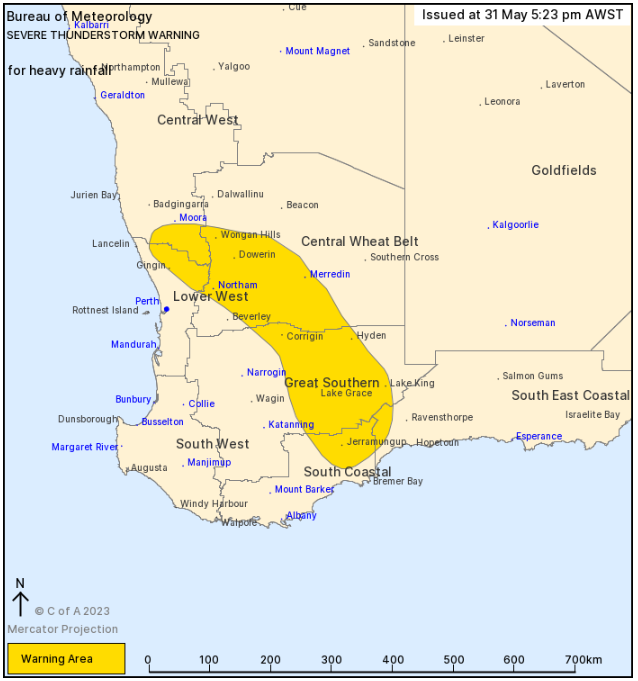 Bureau of Meteorology, Western Australia tweet media