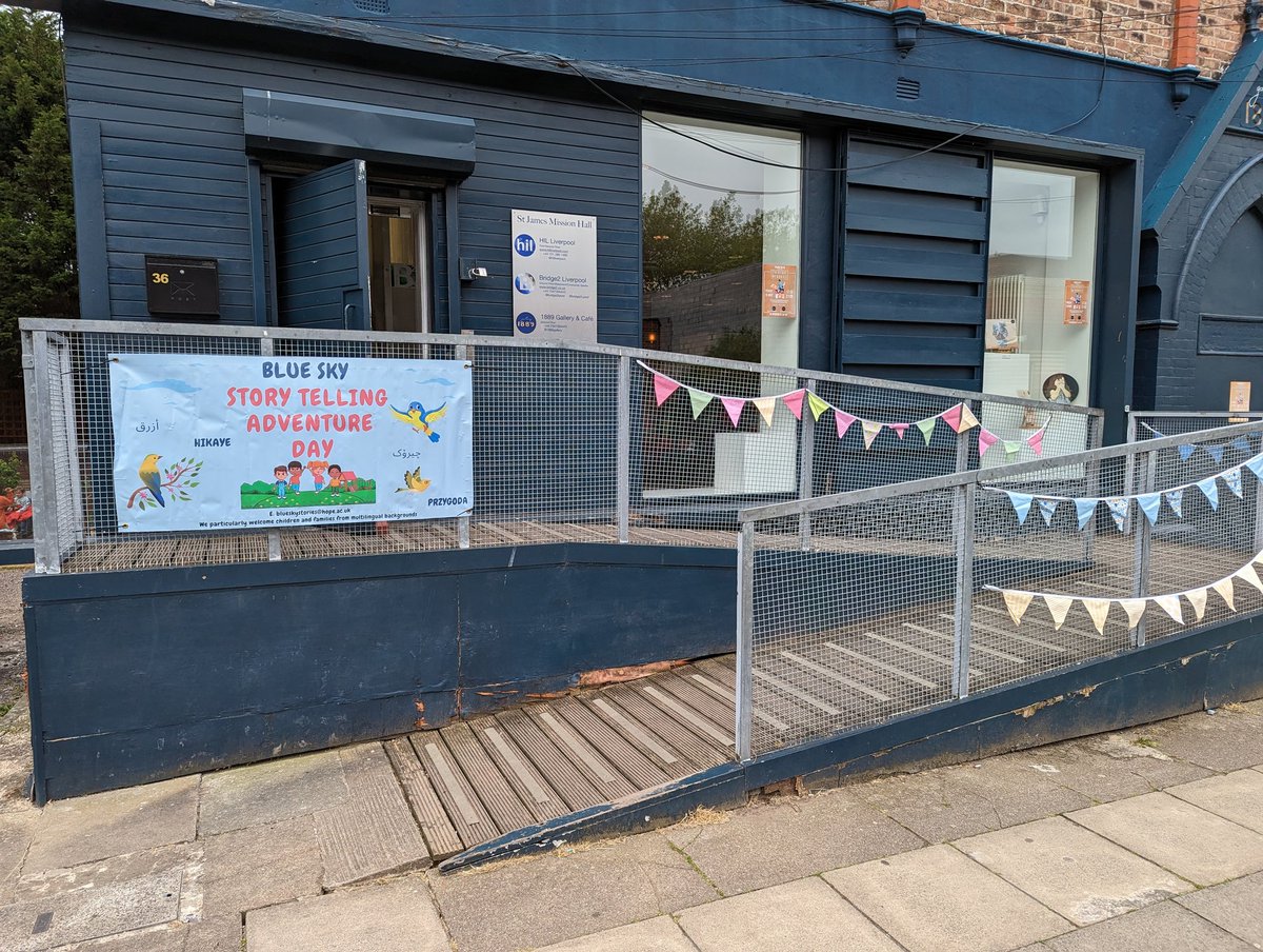 Today we are in Toxteth running a story telling event for families!