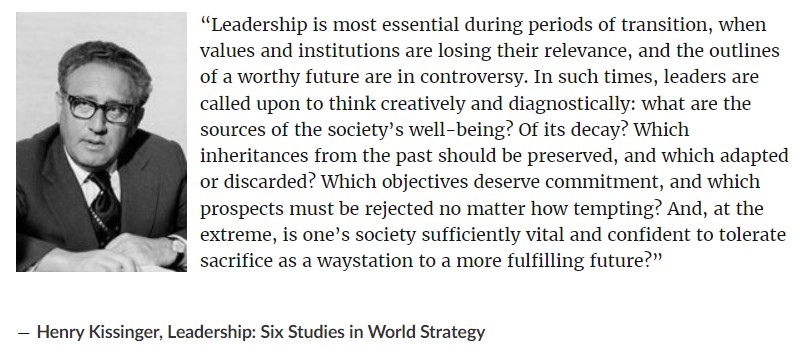 #henrykissinger #quote #politics #strategy #leadership #history