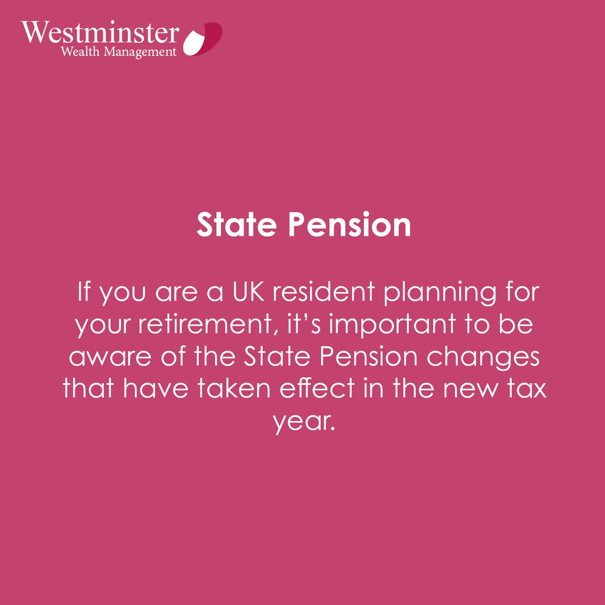 From April, the amount you can now receive as part of the UK State Pension has risen, which will be welcome news to those who have retired or are nearing retirement age.

#wealthmanagement #financialplanning #retirement #pension #tax