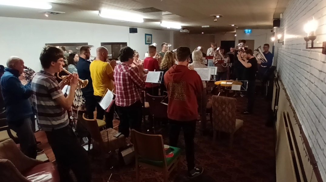 Last night's rehearsal ready for Friday! We're VERY excited and look forward to seeing everyone there 😁 We are going as a 'proper' band this year so give our main account a follow at  <a href="/BirminghamBrass/">B'ham Brass Band</a>