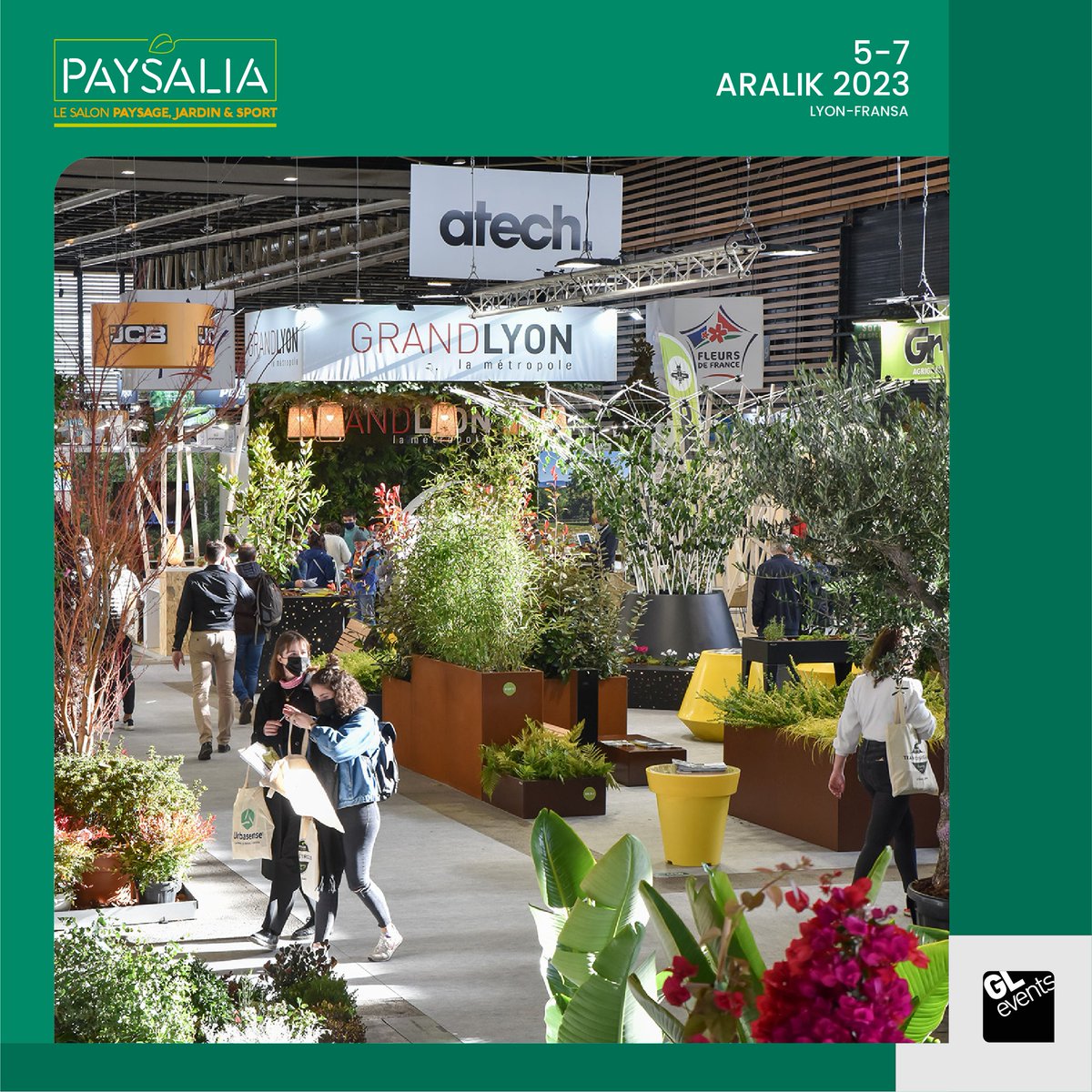 gleventstr's tweet image. Peyzaj sektörünün Fransa'daki lider fuarlarından Paysalia, 5 - 7 Aralık 2023'de Fransa'da Lyon Eurexpo fuar merkezinde gerçekleşecek.

Detaylı bilgi için 👉 exhibitions.turkey@gl-events.com

paysalia.com

#glevents #gleventsexhibitionsturkey #paysalia #paysalia2023