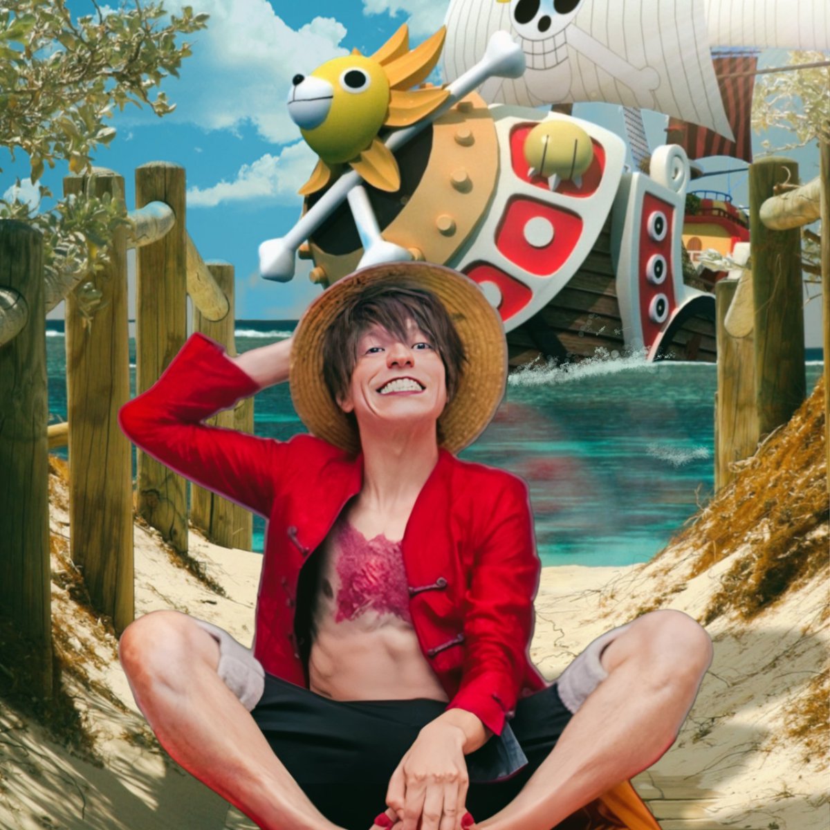 TFcosplayer's tweet photo. Meu cosplay de LUFFY #luffy #ONEPIECE1085 #ONEPIECE #monkeydluffy https://t.co/35cP7xuVMB