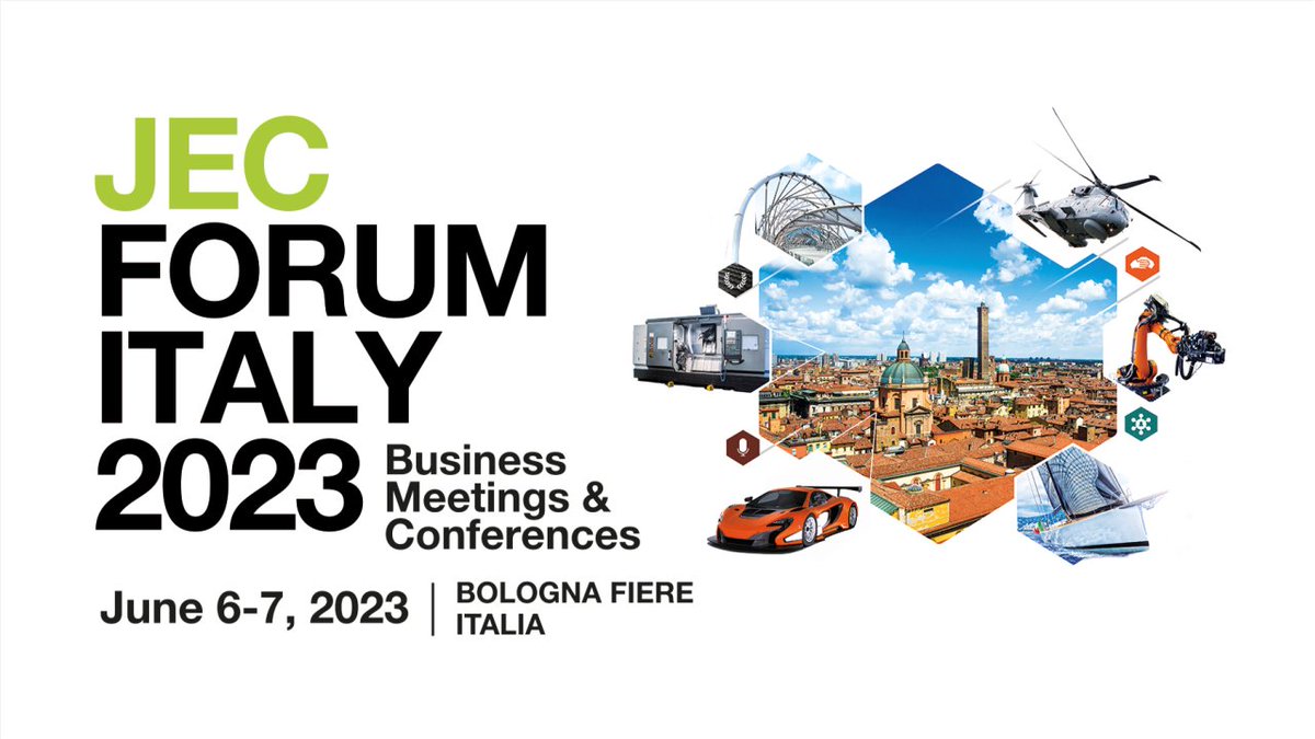 EuCIA will be at #JECITALY! Join us at the #Sustainability & #Circularity of Composite Materials session, June 7th, to learn about initiatives to support the development and implementation of circular, sustainable EoL solutions for #composites. jec-italy.events