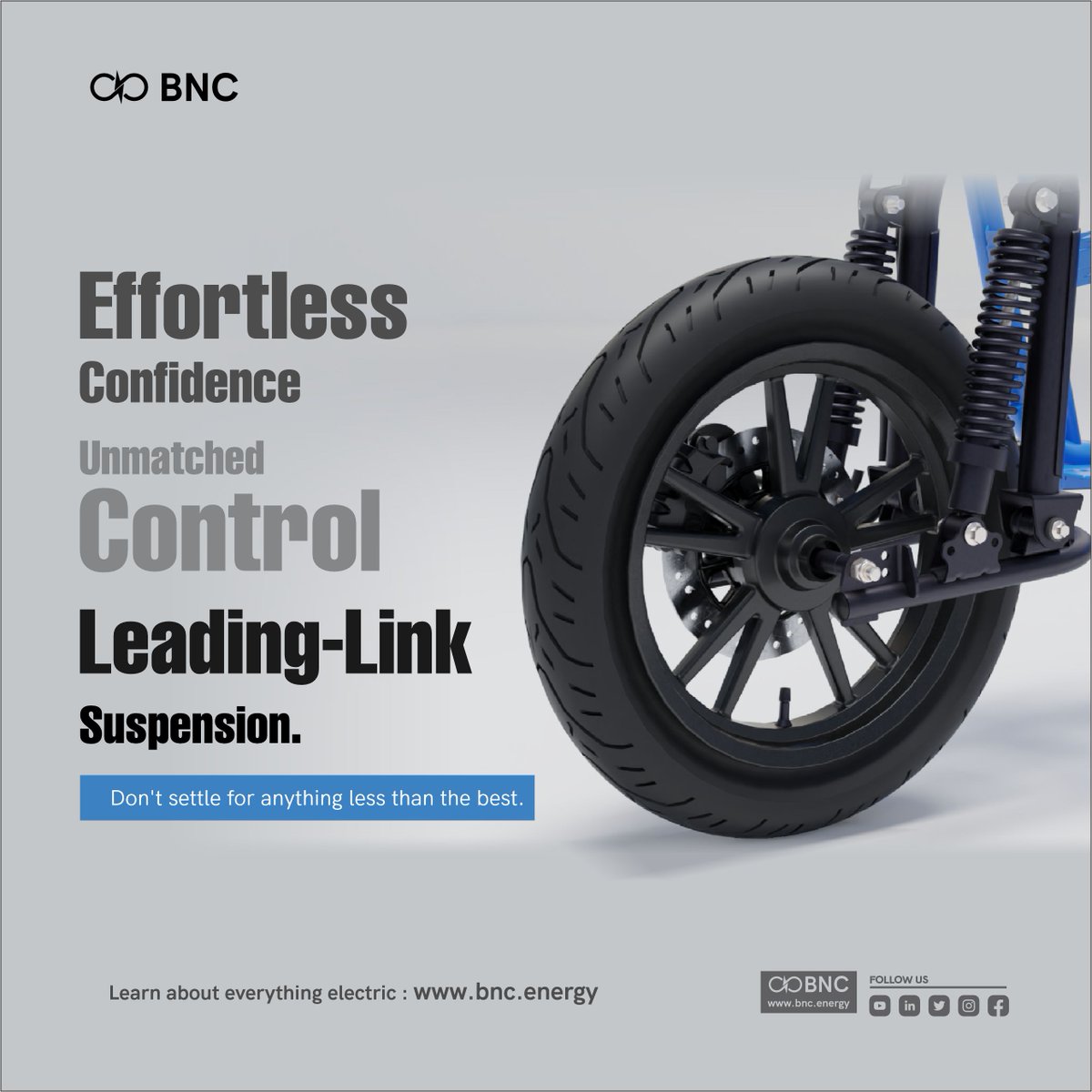 BNC_EV's tweet photo. Cruise your ride like no other as you enjoy unrivaled
stability, precise control, and uncompromising comfort on any terrain.
For more Information visit
https://t.co/8rAWJC4vXP
#LeadingLinkSuspension #UnmatchedControl
#ConquerWithConfidence #RideInStyle #bnc https://t.co/ZfRBWXSZDy