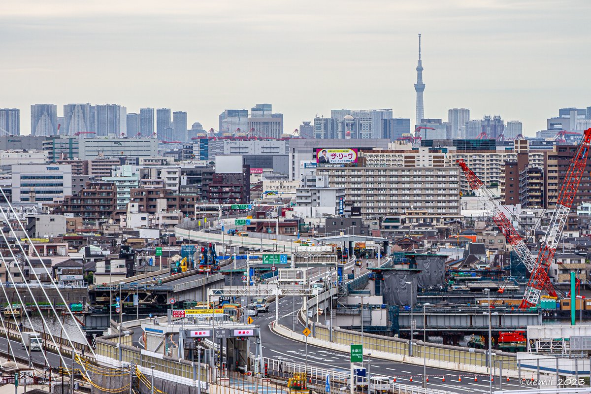 uemii's tweet photo. 今日5/31 通行止め5日目の高速大師橋。橋梁のスライドが完了しているので見たは変わりないですが舗装はまだのようですね。#大師橋 #通行止め #高速大師橋リニューアル #elevatedexpressways https://t.co/kafF7XuK79
