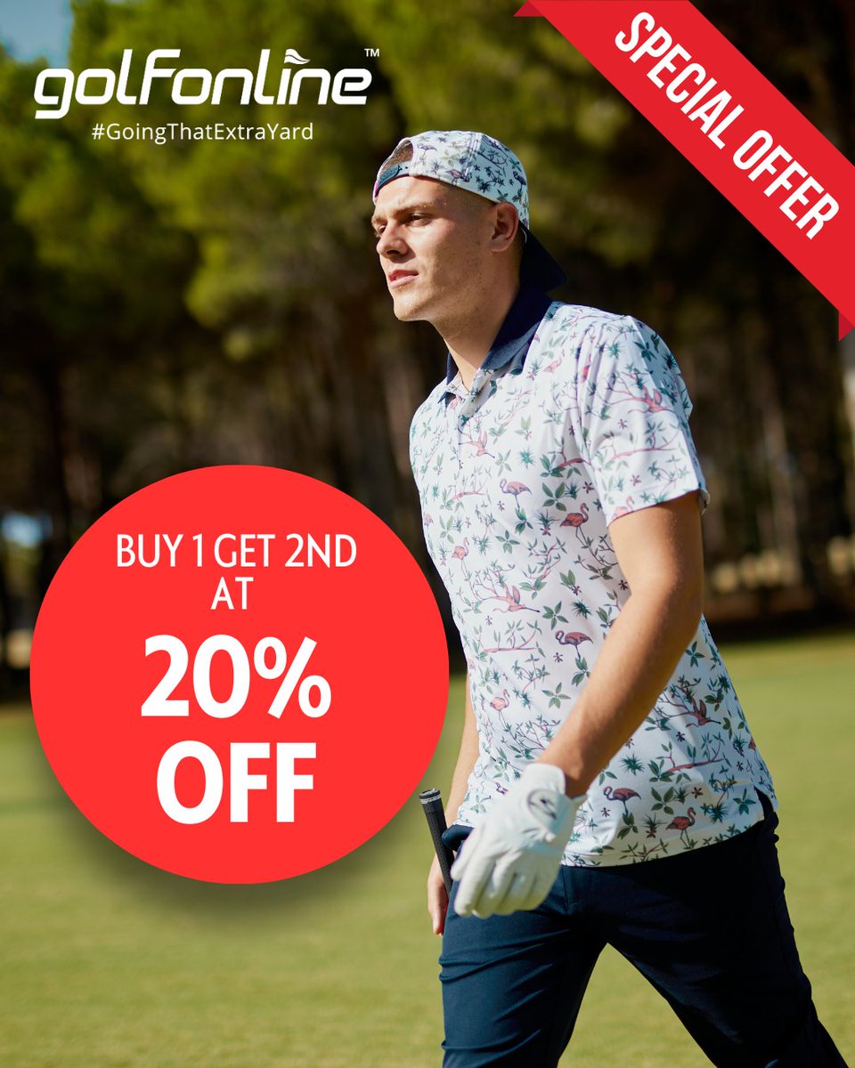 Revamp your golf style with our unbeatable offer: BUY 1 GET 2ND AT 20% OFF on Golf Apparel! ⛳️🔥

✅ Fast delivery straight to your door 
✅ Explore Top Brands
✅ Choose from a vast selection of styles and sizes

LINK IN THE BIO ⬆️

#GolfApparel #FastDelivery #SpecialOffer
